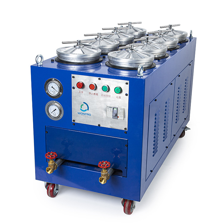 8R Water Glycol Oil Mobile Oil Filter Machine